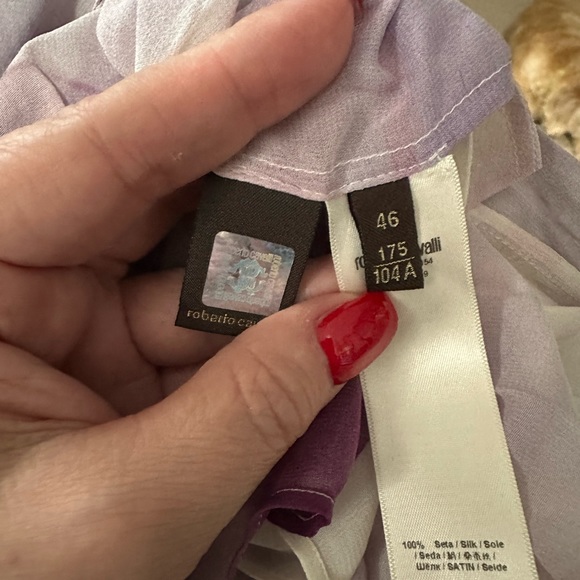 Roberto Cavalli NWT “Abito” silk dress in size 46 (US size 10). Gorgeous - Picture 13 of 16